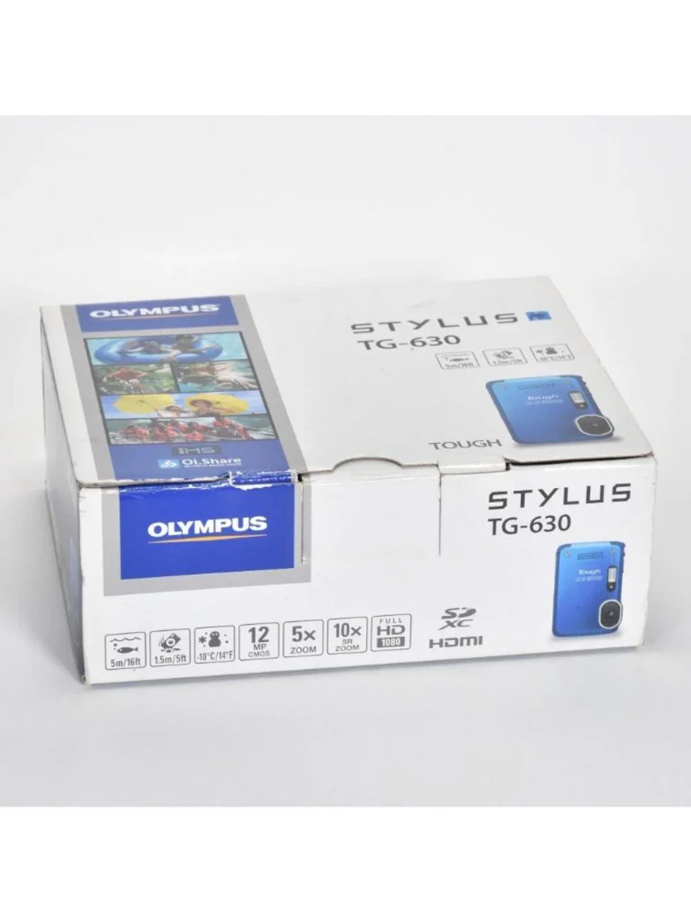 Olympus TG-630 iHS Digital Camera 12.0MP 5x Optical Zoom HD Video 64GB SD MINT